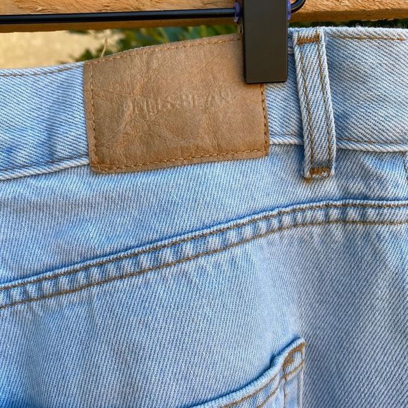 Pull&Bear Women’s Pale Blue Ripped Straight Fit Jeans Size 10 - Picture 5 of 8